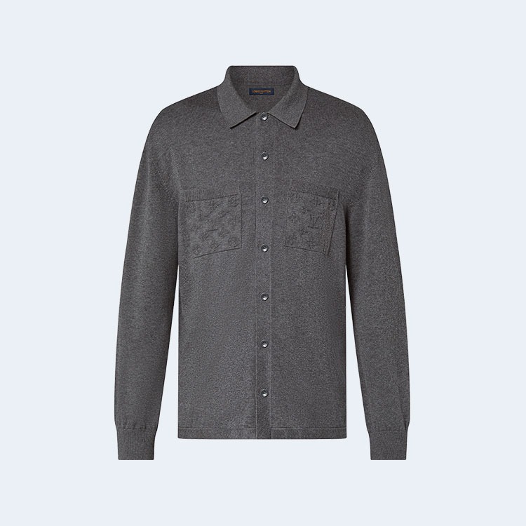 루이비통 코튼 니트 오버셔츠 1AFANJ