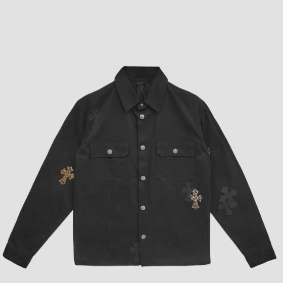 크롬하츠 레더패치 워크독 자켓