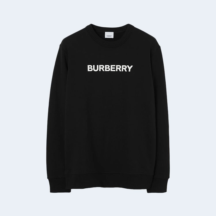 버버리 로고 코튼 스웨트셔츠