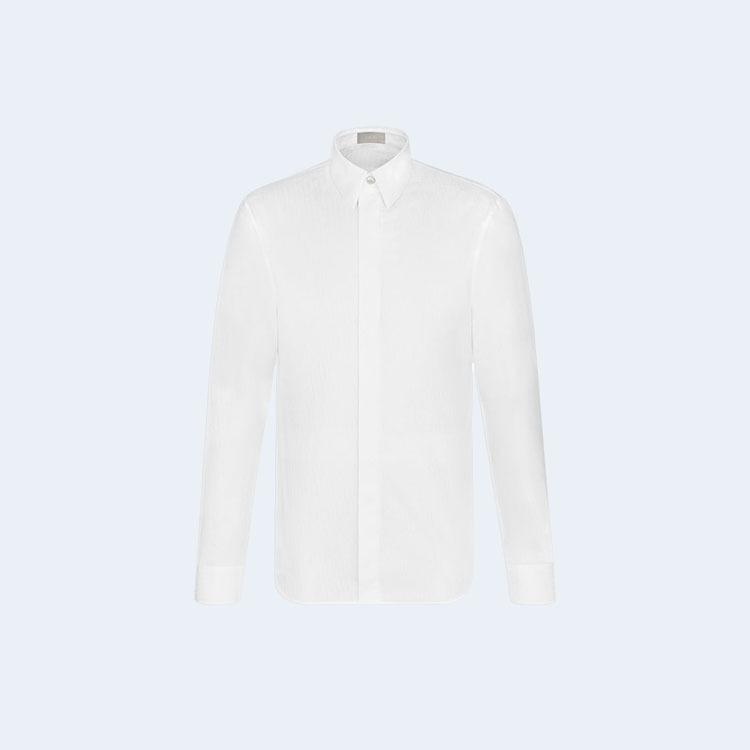 디올 오블리크 셔츠 화이트 코튼
