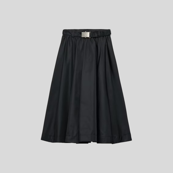 프라다 리나일론 플리츠 스커트