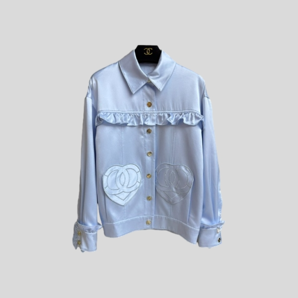 샤넬 하트 실크 자켓