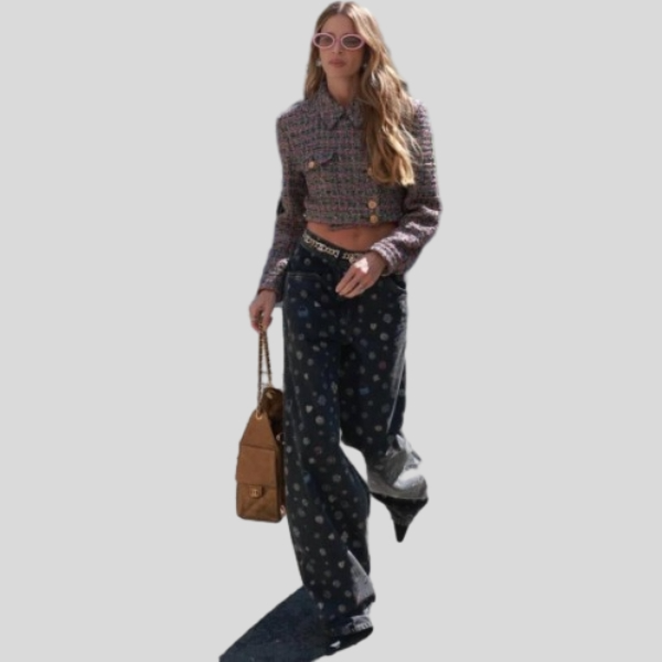 샤넬 와이드 팬츠