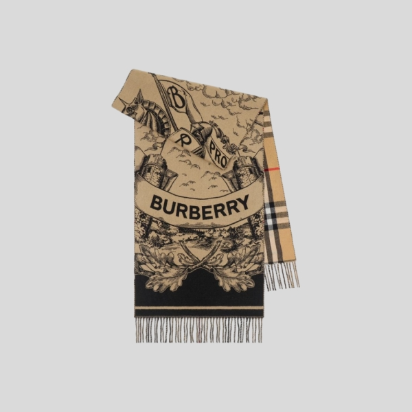 버버리 리버시블 EKD 캐시미어 스카프