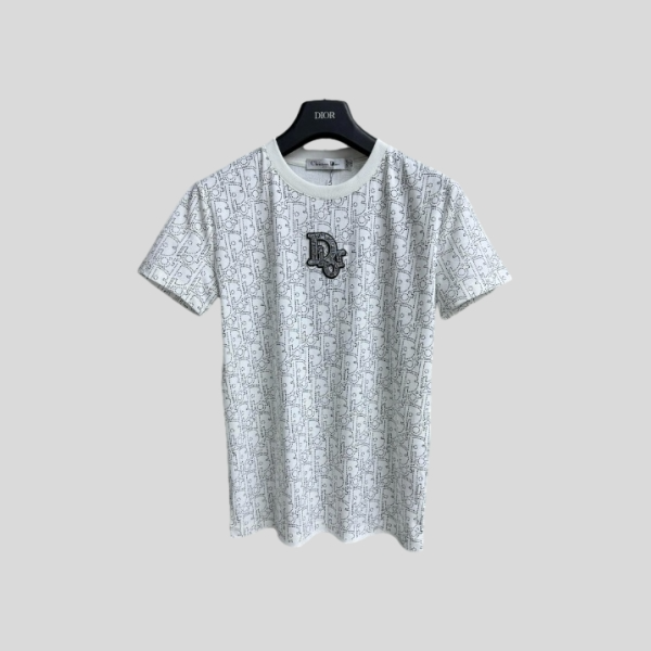 디올 올오버 로고 티셔츠