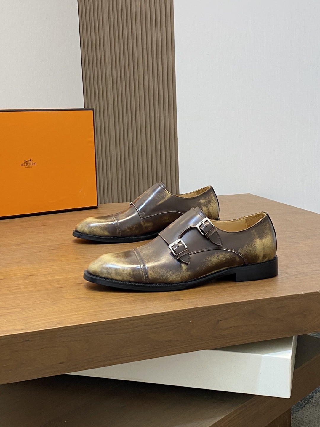 에르메스  아드리안 더블 몽크 로퍼