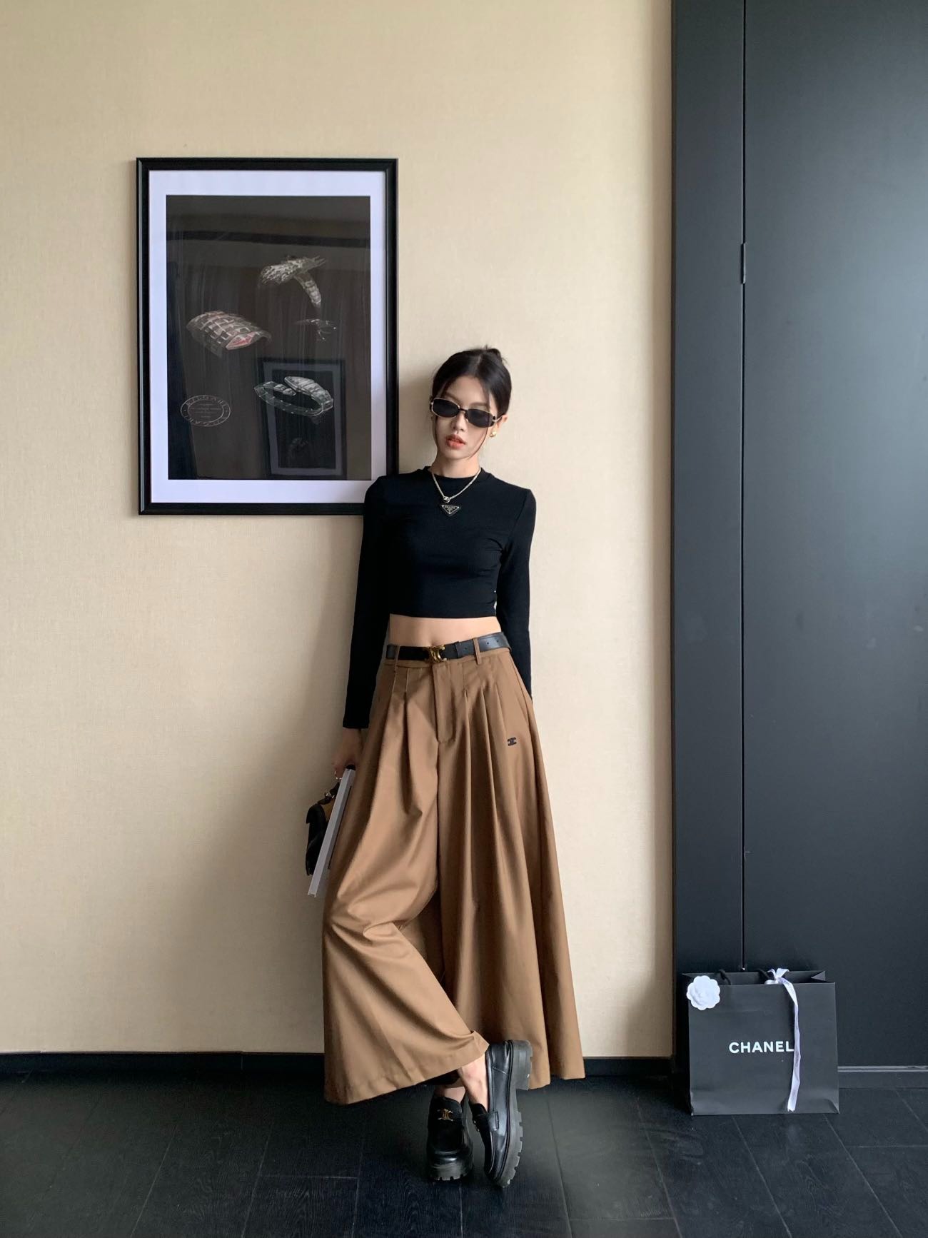 셀린느 25 신상 정장 와이드 스커트
