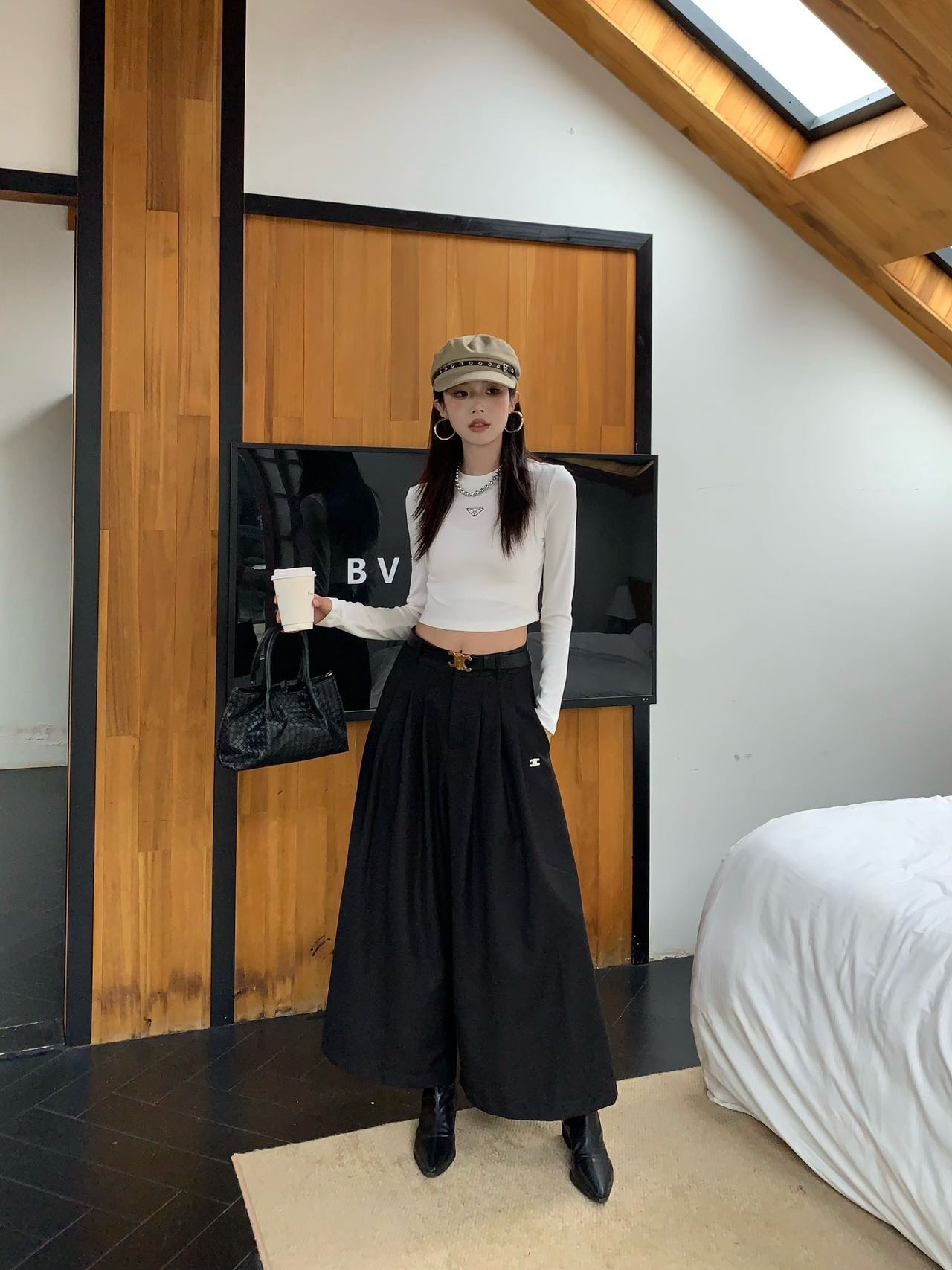 셀린느 25 신상 정장 와이드 스커트