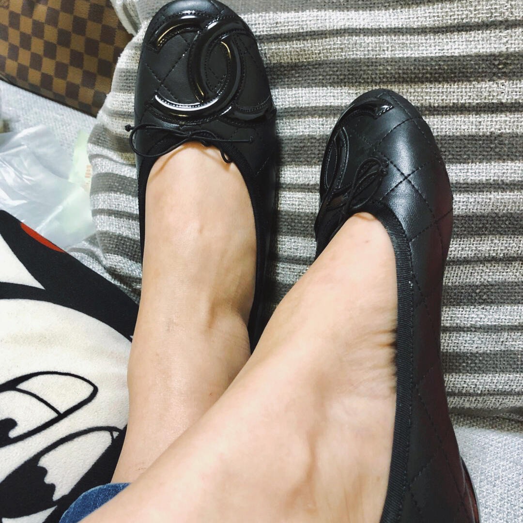 샤넬 신상 깜봉 플랫 슈즈