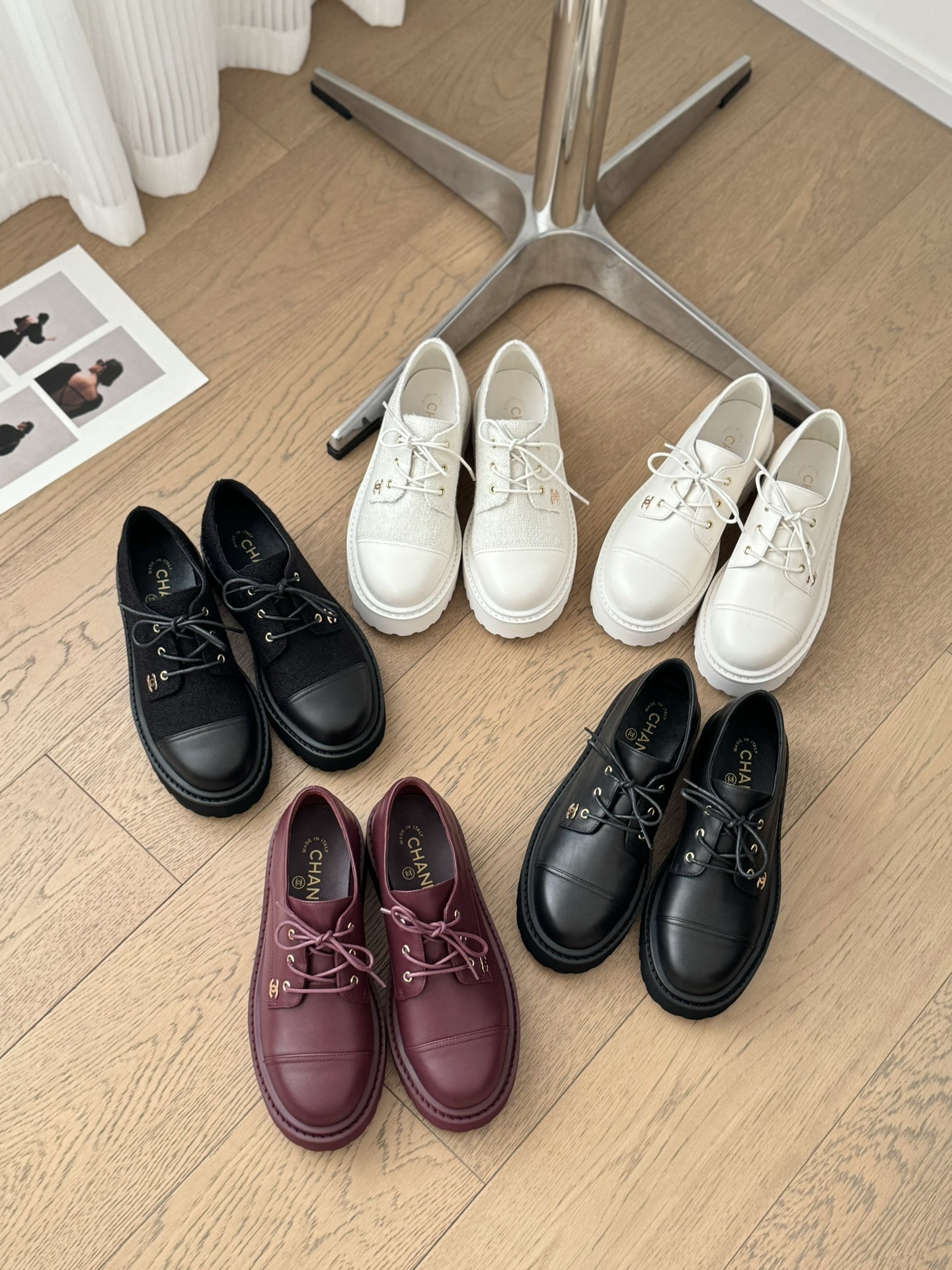 샤넬 25B 뉴 통굽 로퍼