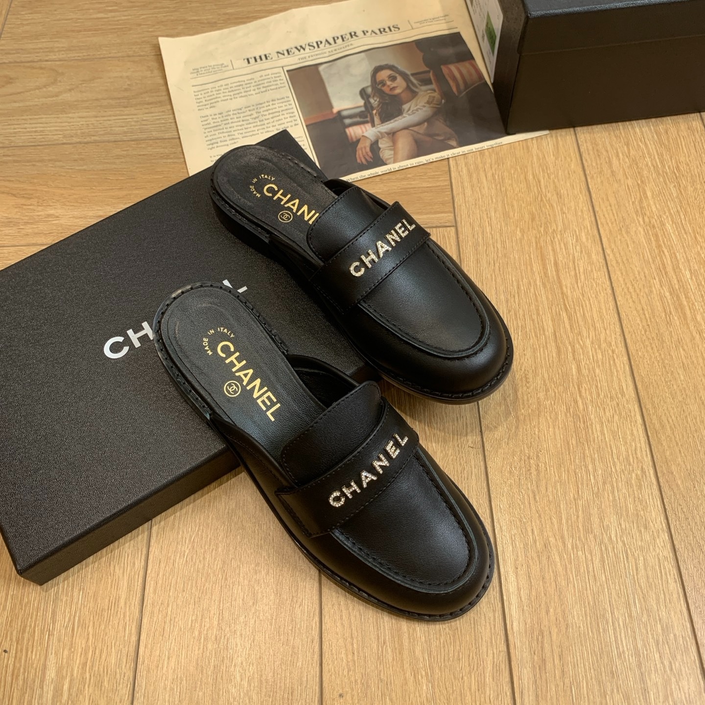 샤넬 25 봄여름 신상 로퍼 세미 슬리퍼
