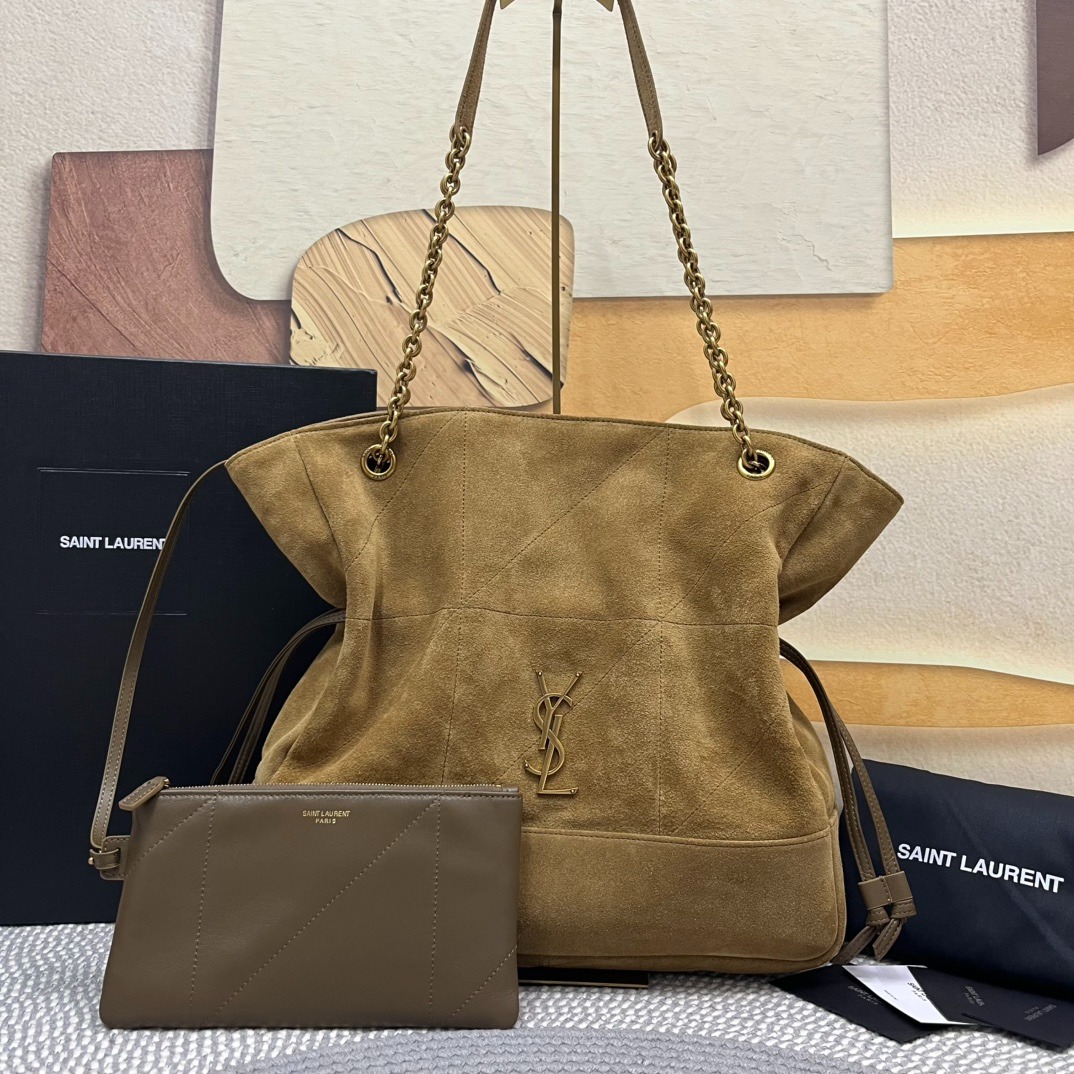 입생로랑 신상 제이미 4.3 스웨이드 쇼퍼백