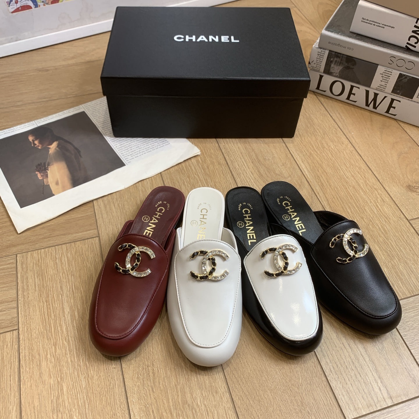 샤넬 25 신상 통굽 로퍼 슬리퍼