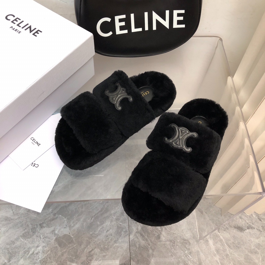 셀린느 25 신상 울 슬리퍼