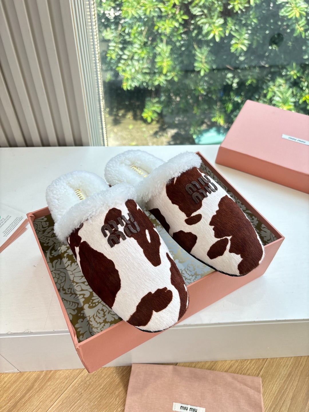 미우미우 25 신상 수입 양털 슬리퍼