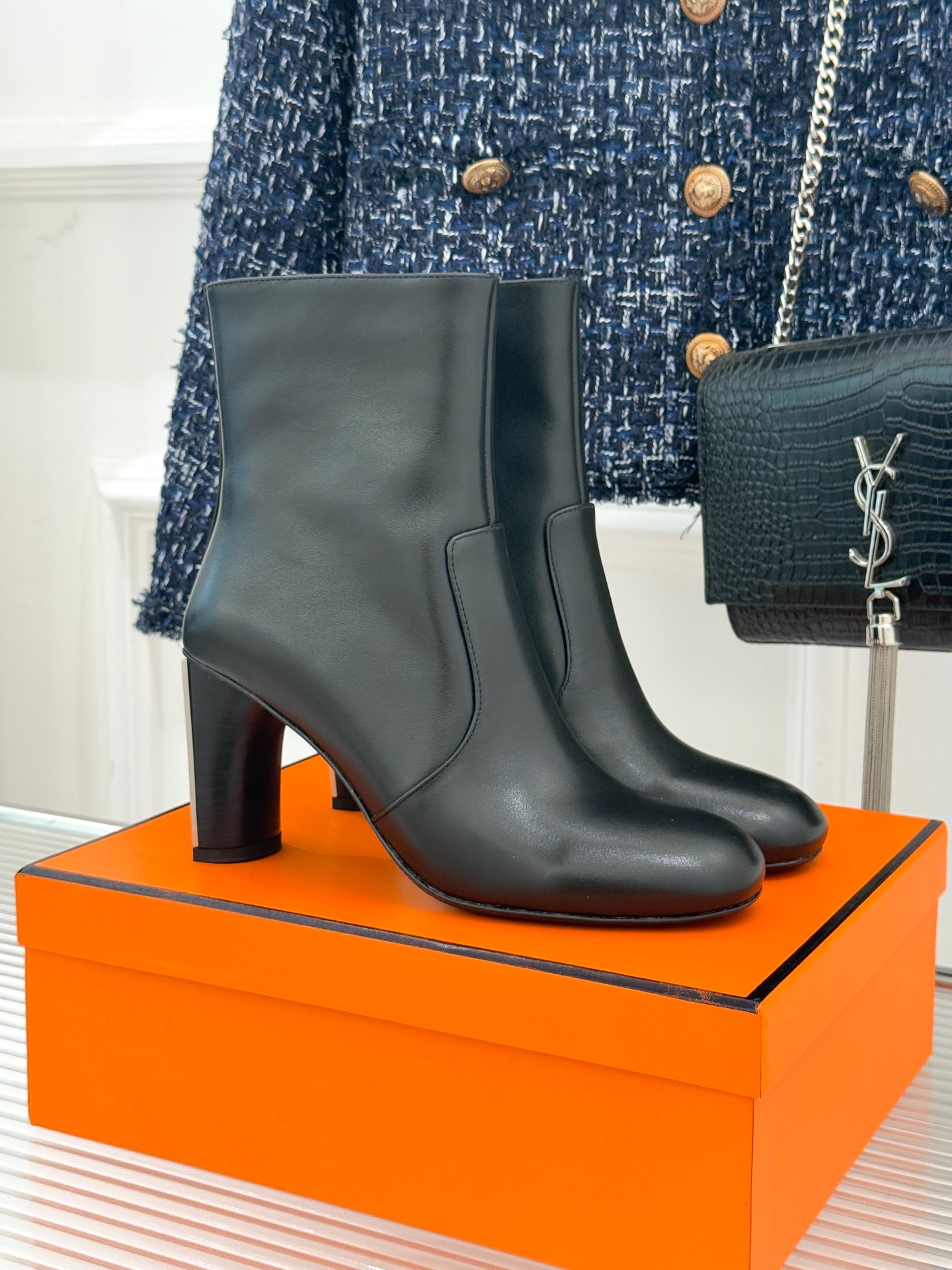 에르메스 25WF 신상 스틸레토 앵클부츠