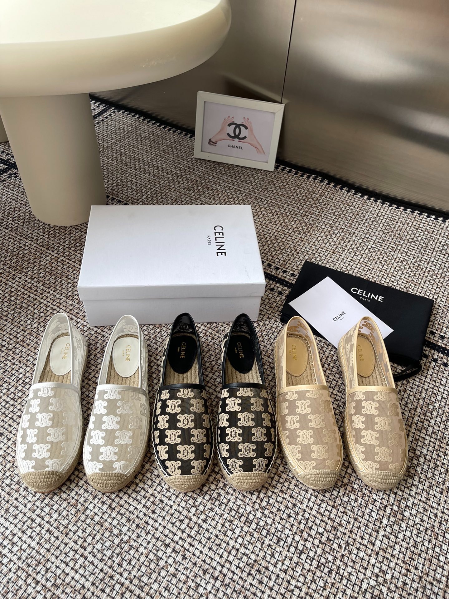 셀린느 25ss 최신 트리옹프 에스파듀