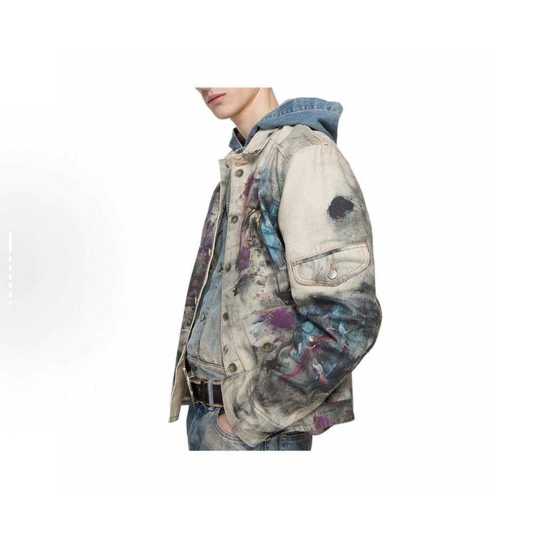 아*네스튜디오 25ss 신상 잉크젯 점퍼