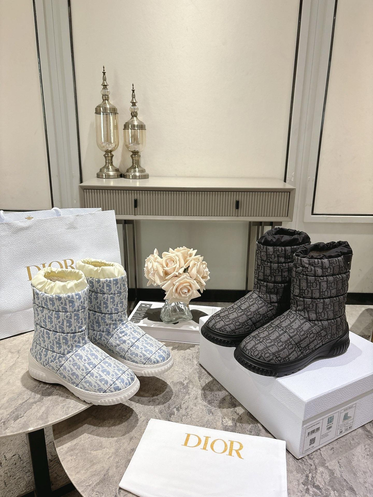 디올 신상 스노우 부츠