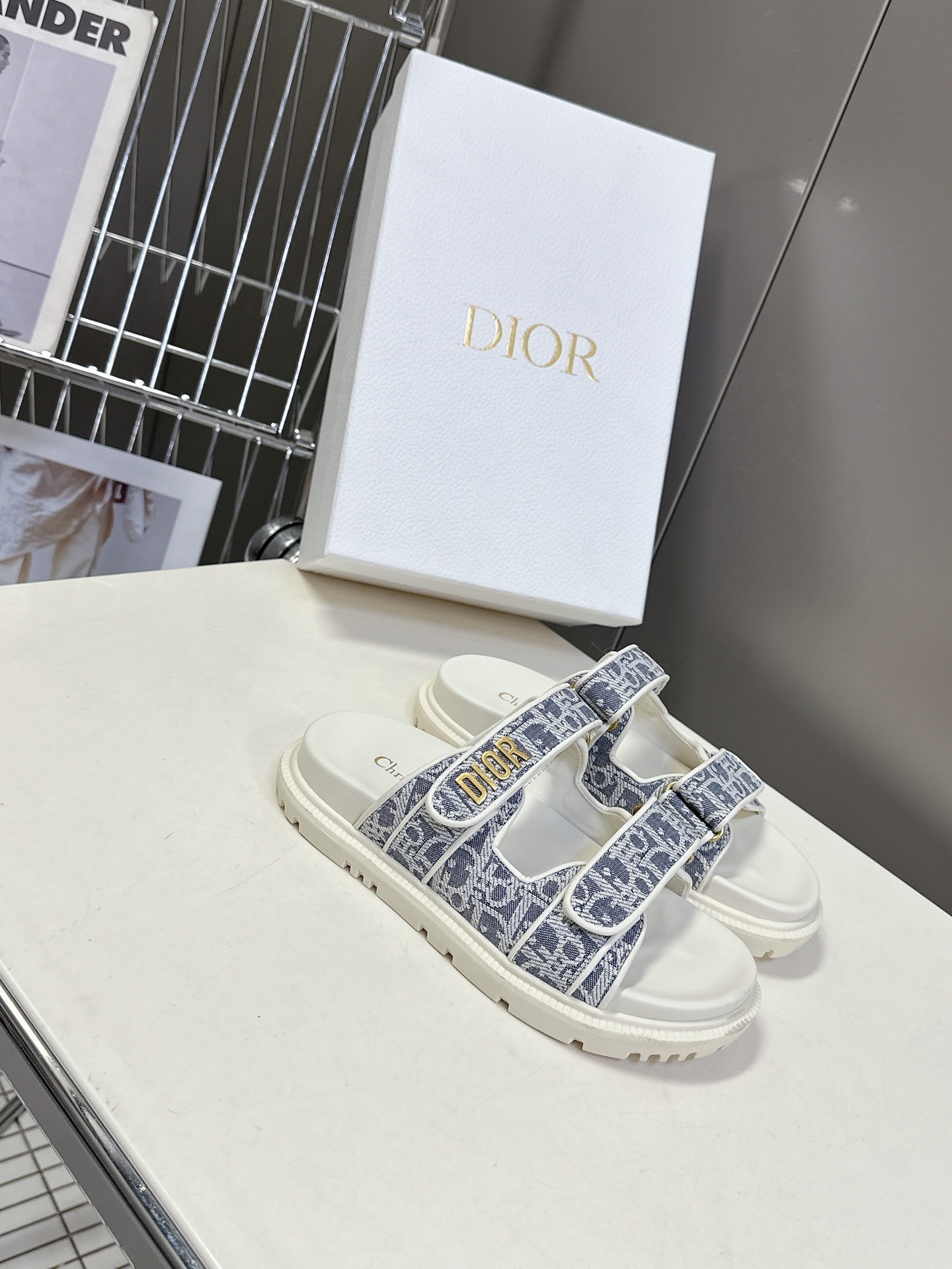 디올 봄여름 최신 벨크로 샌들