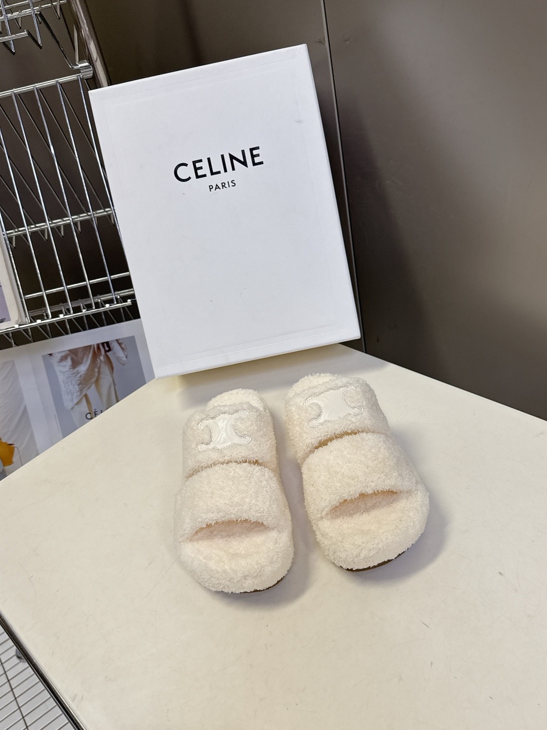 셀린느 가을 겨울 신상 털 슬리퍼