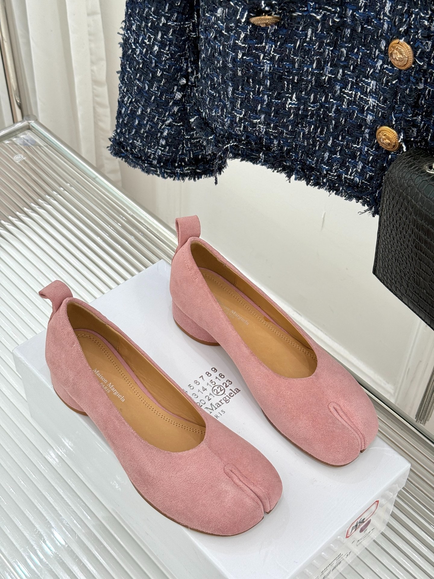 메종마르지엘라 빈티지 통굽 발레슈즈