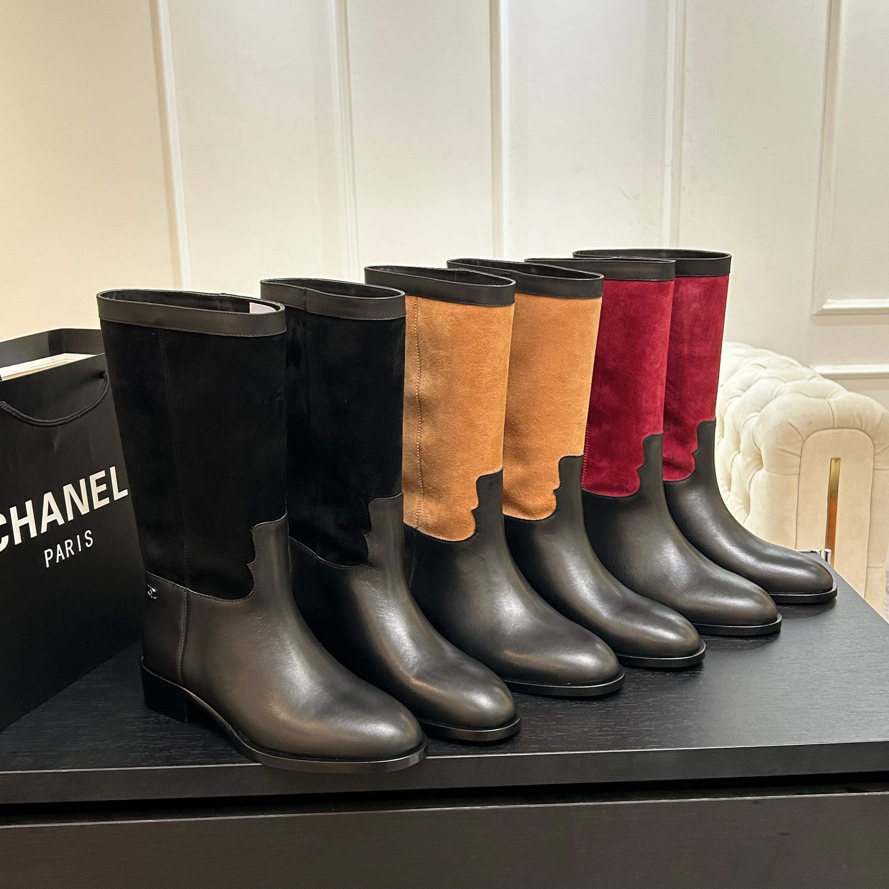 샤넬 25ss 신상 라운드 앵클부츠