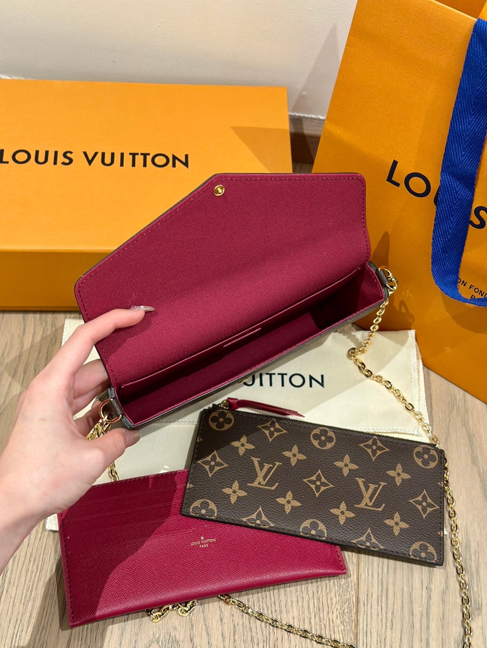 루이비* 포쉐트 펠리시 모노그램 월렛 M61276 