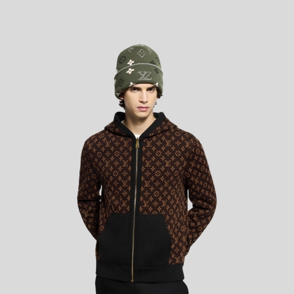 루이비통 모노그램 리버서블 더블 페이스 후디드 블루종