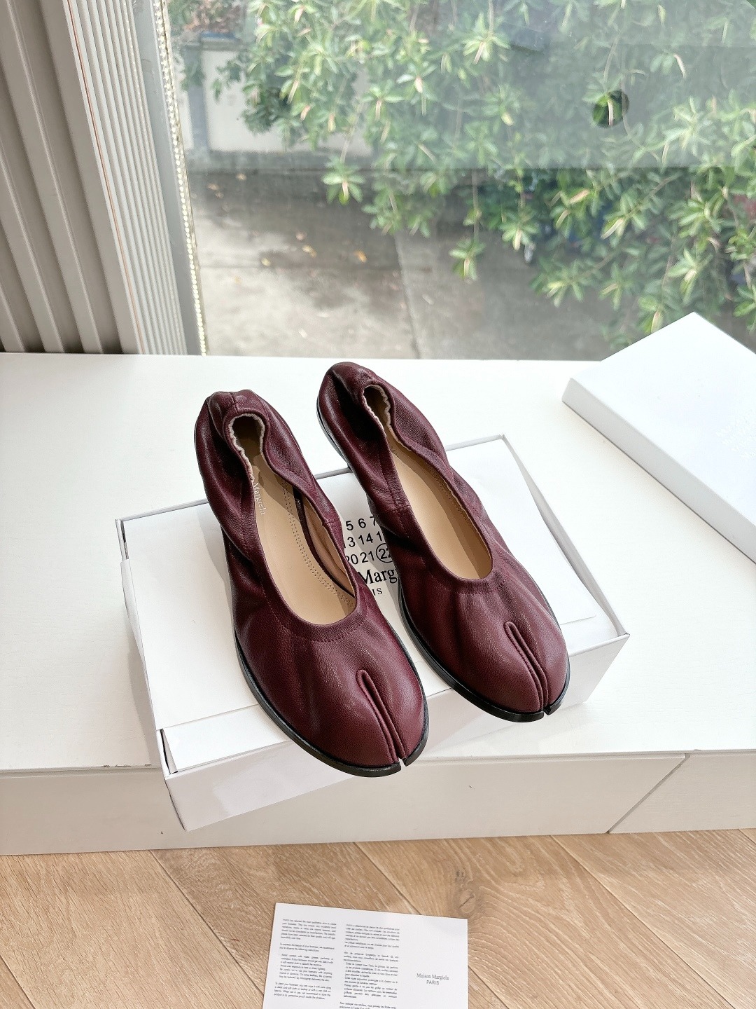 메종마르지엘라 발레리노 메리제인 플랫 슈즈