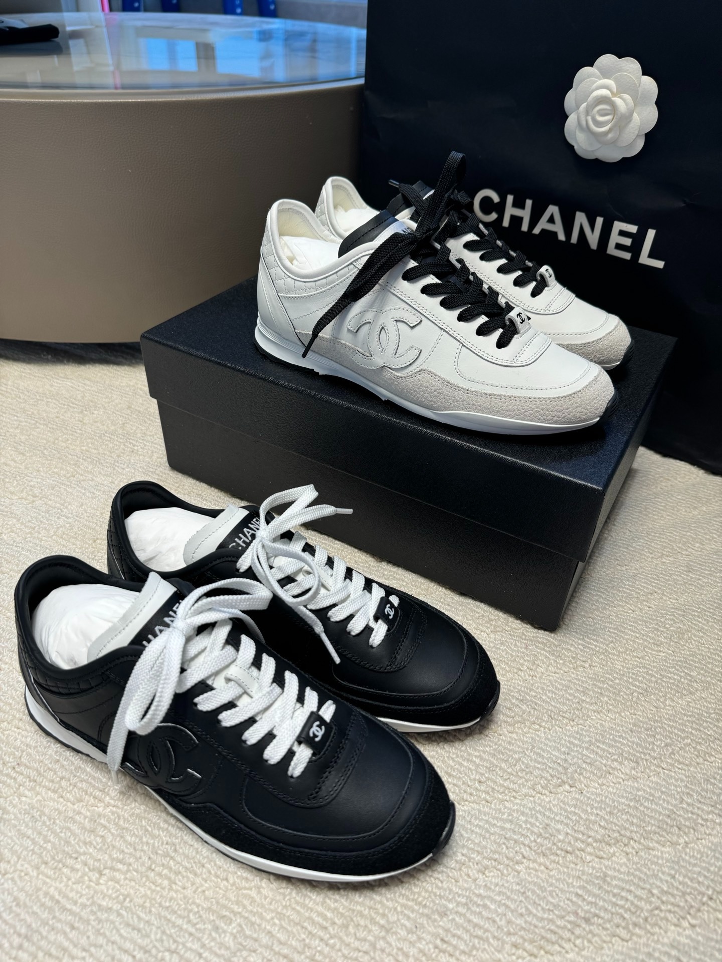 샤넬 25p 신상 아가일 애슬레틱 슈즈