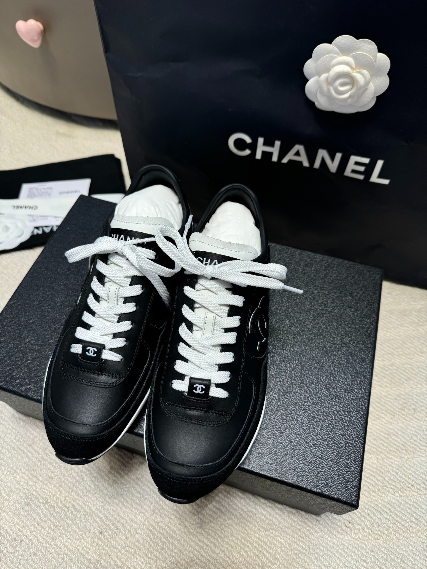 샤넬 25p 신상 아가일 애슬레틱 슈즈