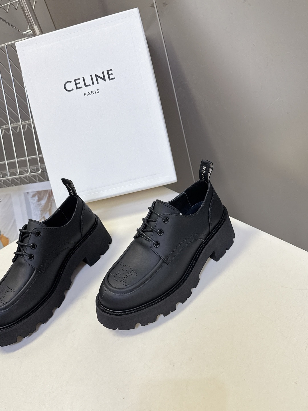 셀린느 가을 겨울 최신 통굽 로퍼