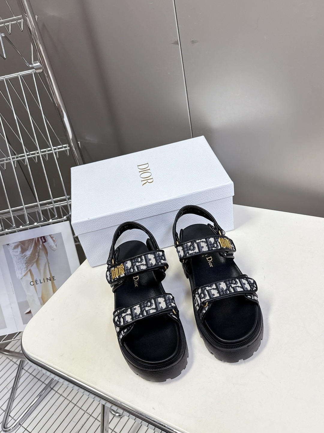 디올 봄여름 최신 벨크로 샌들