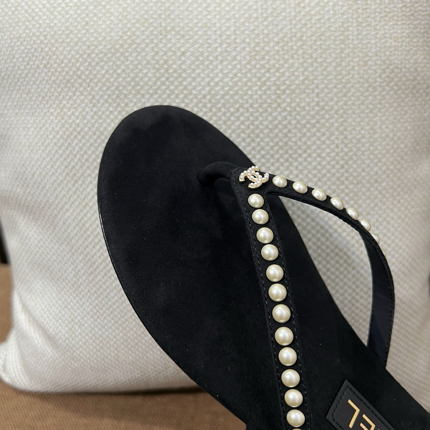 샤넬 25C 봄여름 신상 진주 벨벳 조리