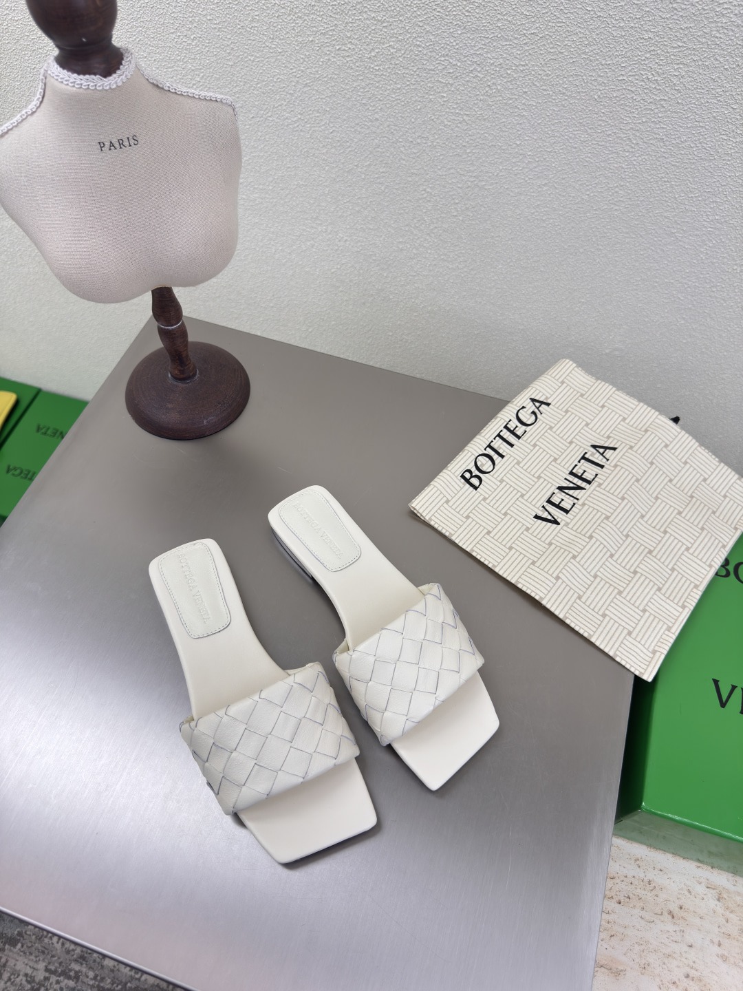 보테가베네타 여성 뮬러 슬리퍼