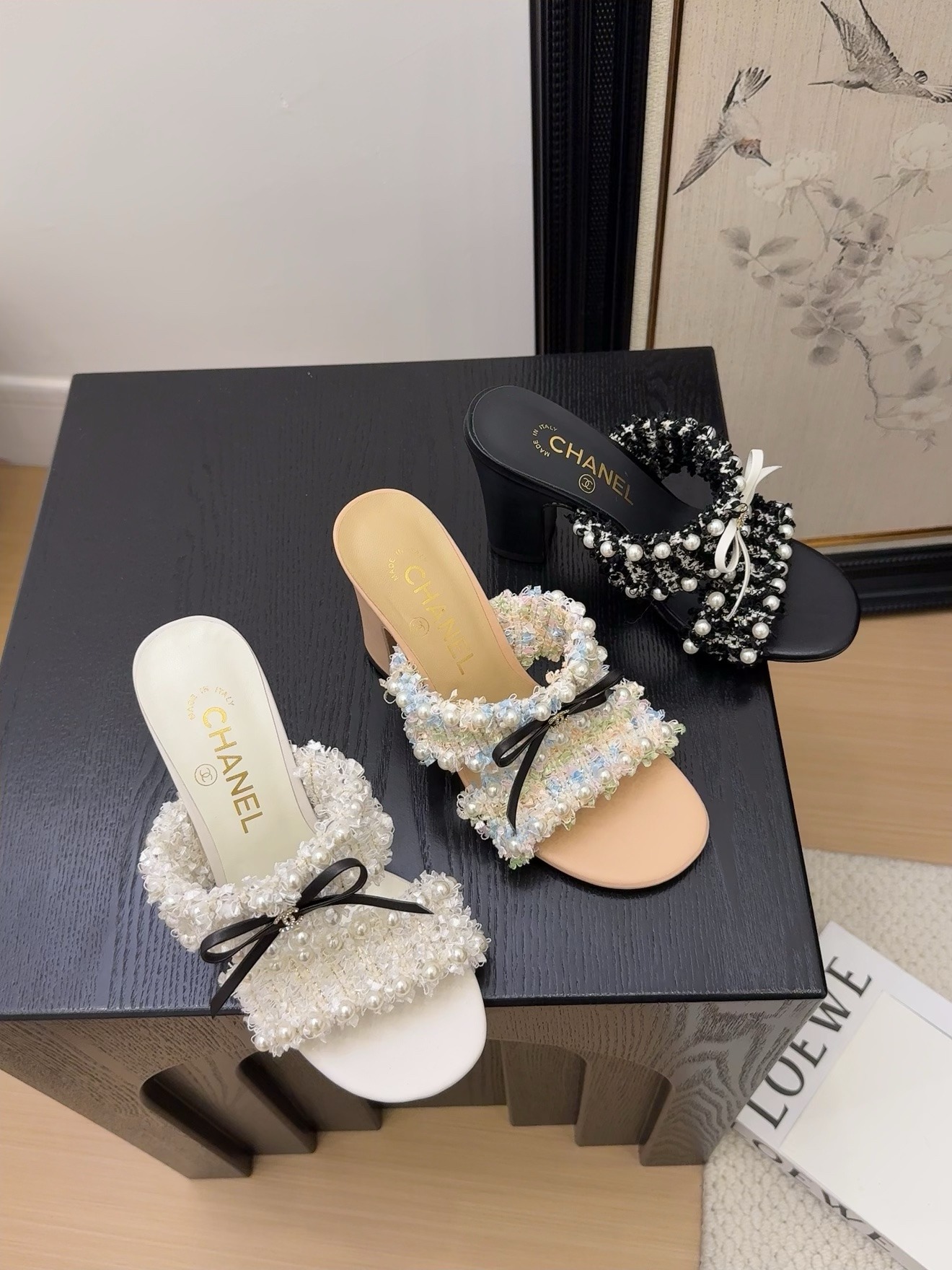 샤넬 25 신상 비즈 슬리퍼