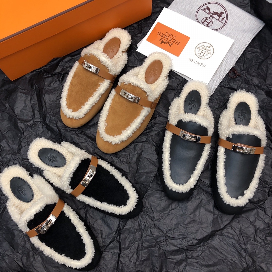 에르메스 25 신상 캐시미어 켈리 세미 슬리퍼