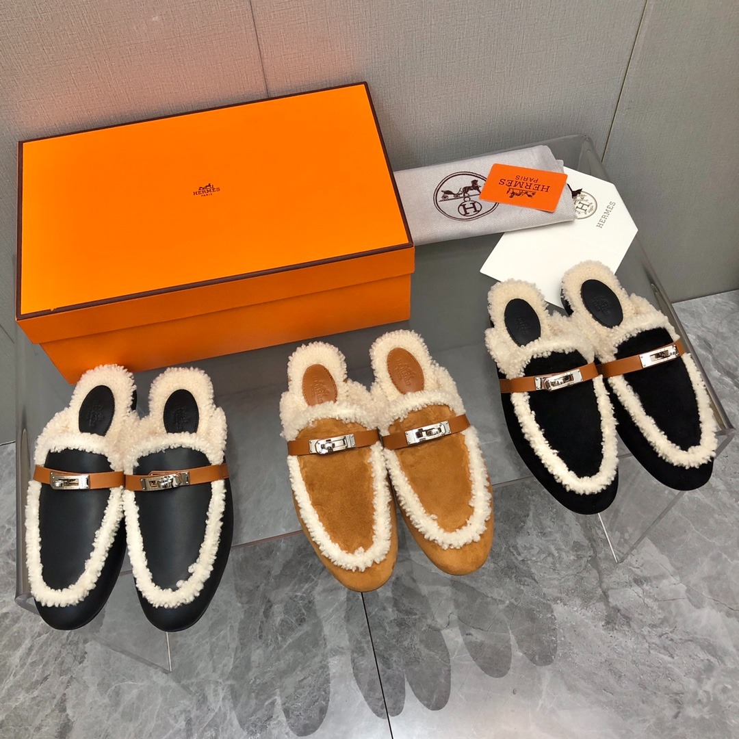 에르메스 25 신상 캐시미어 켈리 세미 슬리퍼