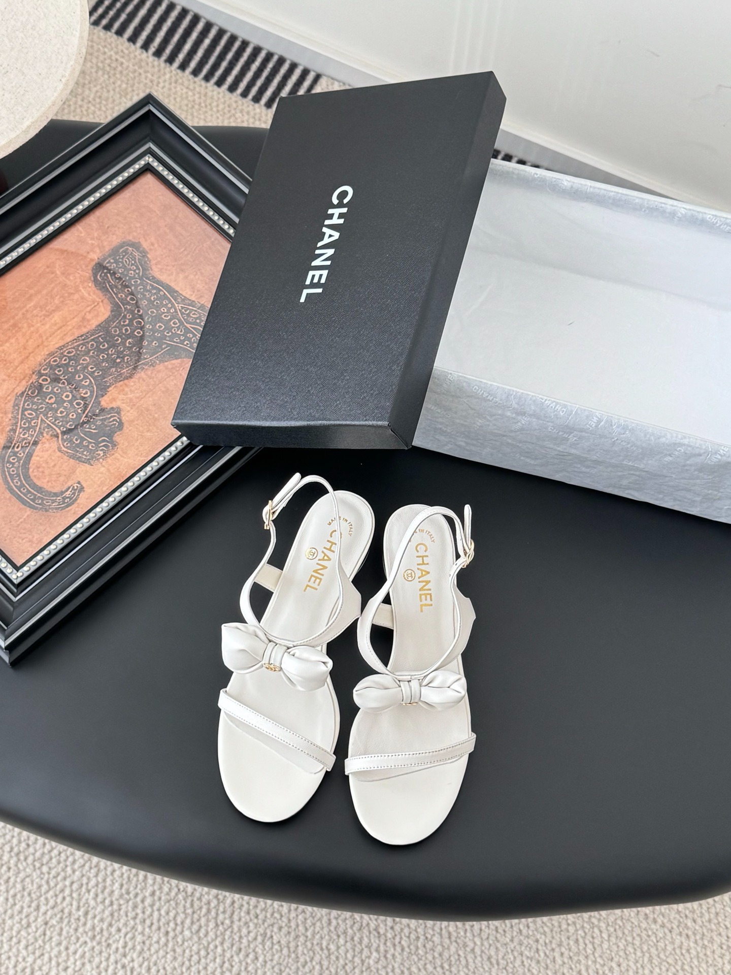 샤넬 25 신상 리본 샌들
