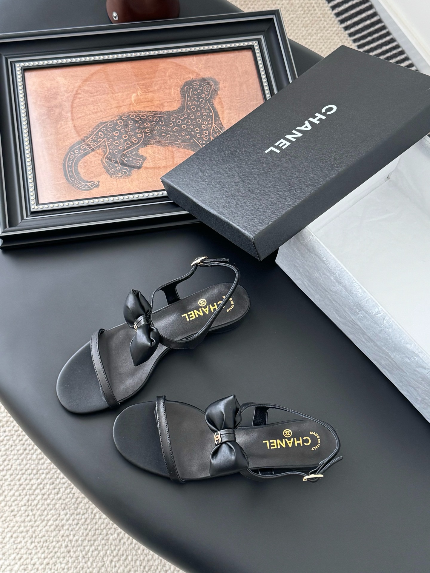 샤넬 25 신상 리본 샌들