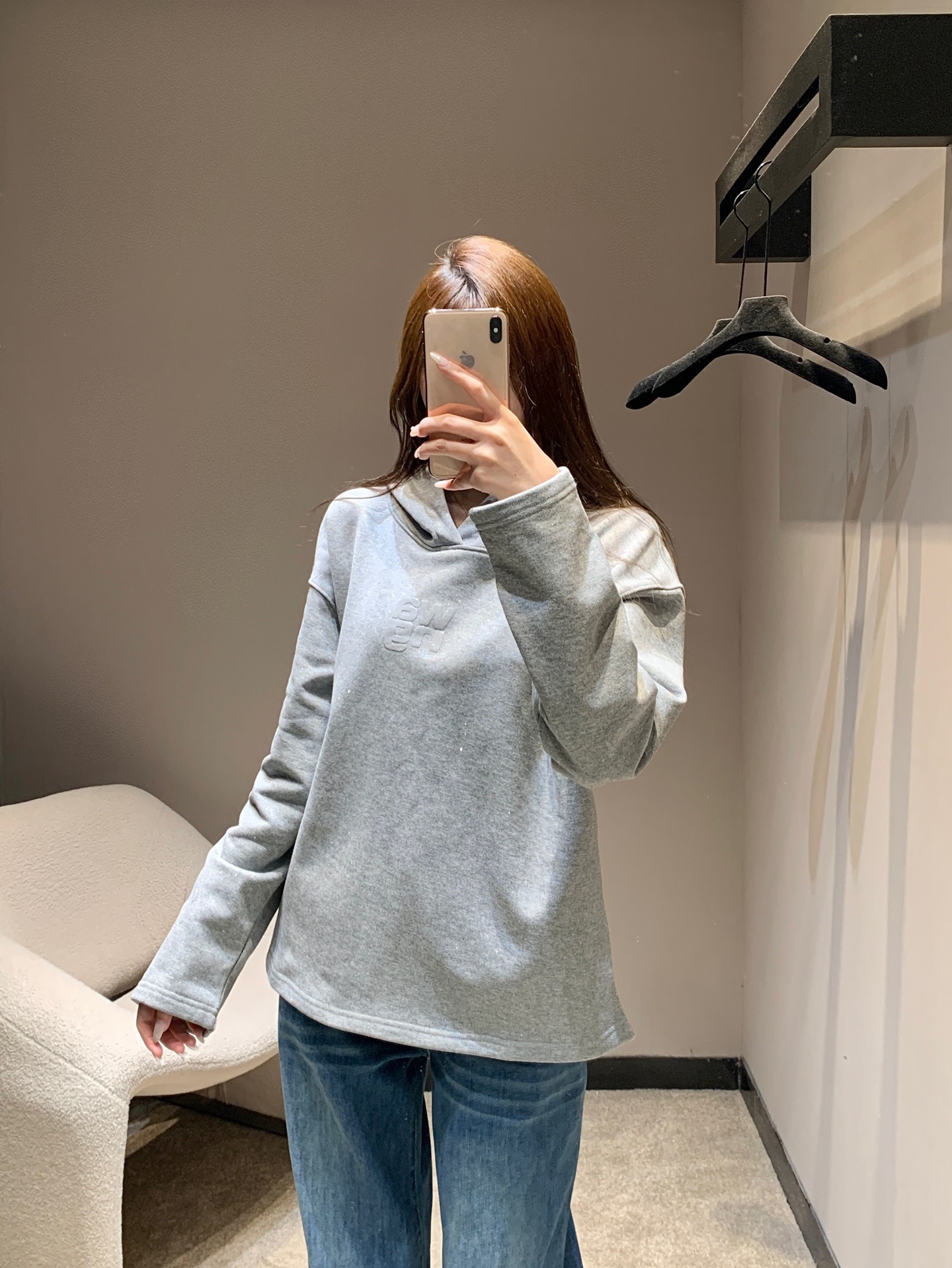 알렉산더왕 25FW 신상 레터링 후드티