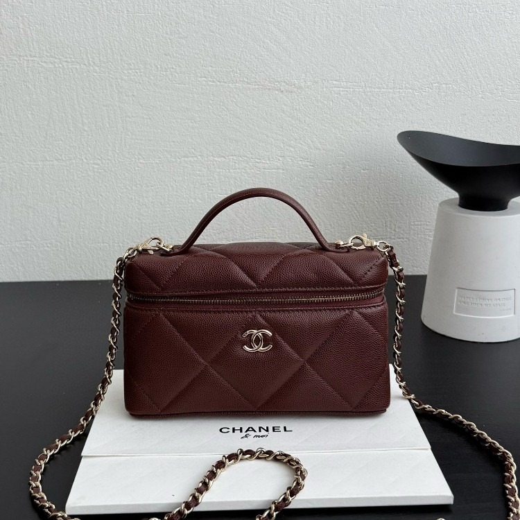 샤넬 25퀼팅 탑 핸들 베니티 체인백