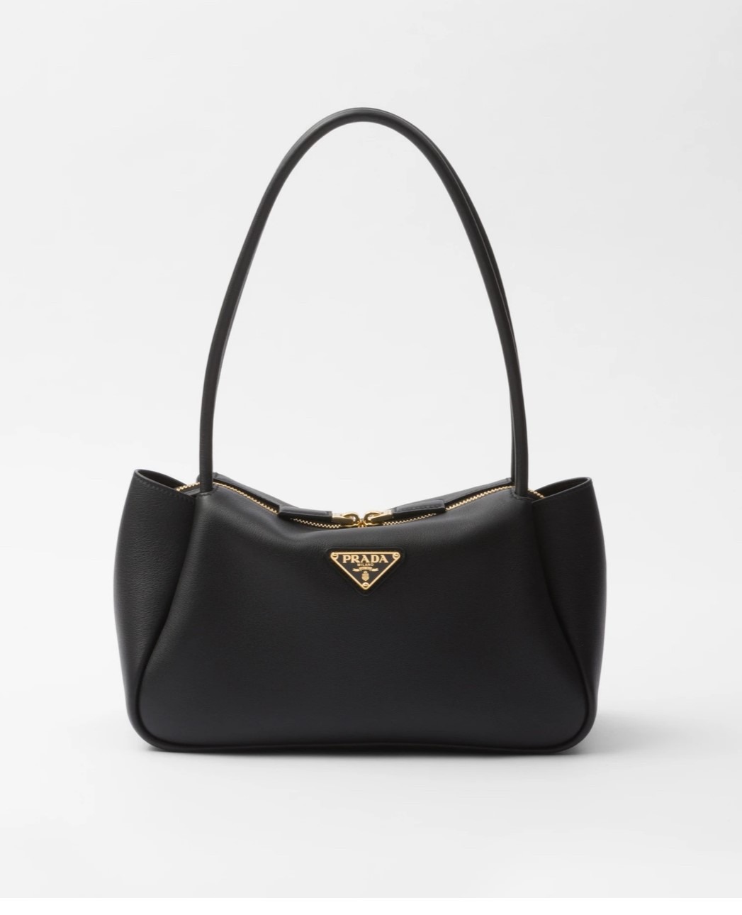 프라다 미디엄 가죽 숄더 백 1BA444