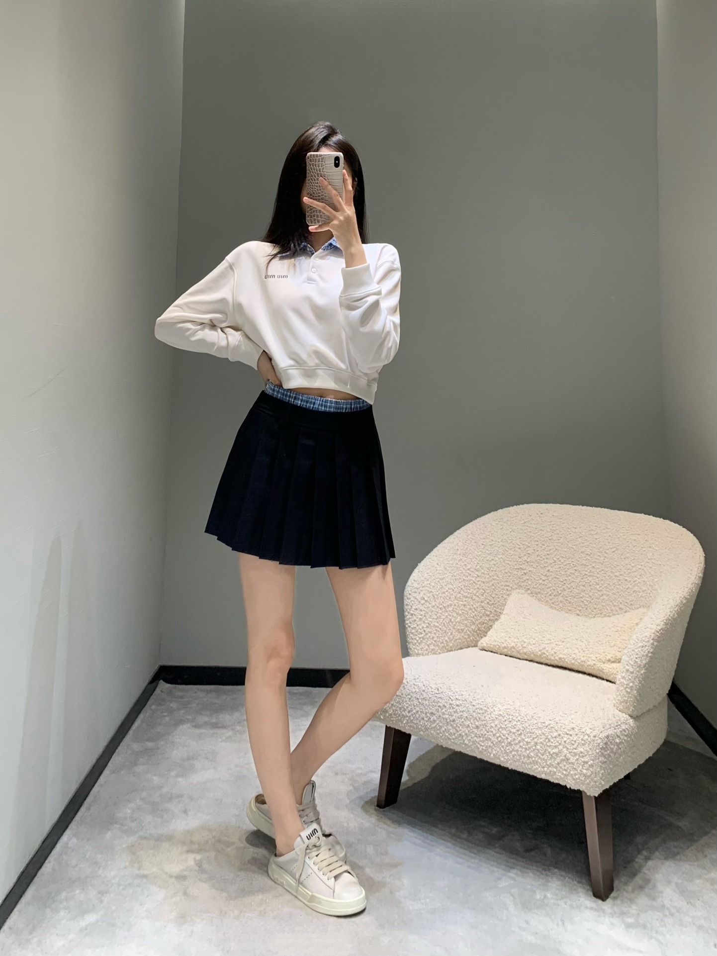 미우미우 25 신상 폴로넥 긴팔