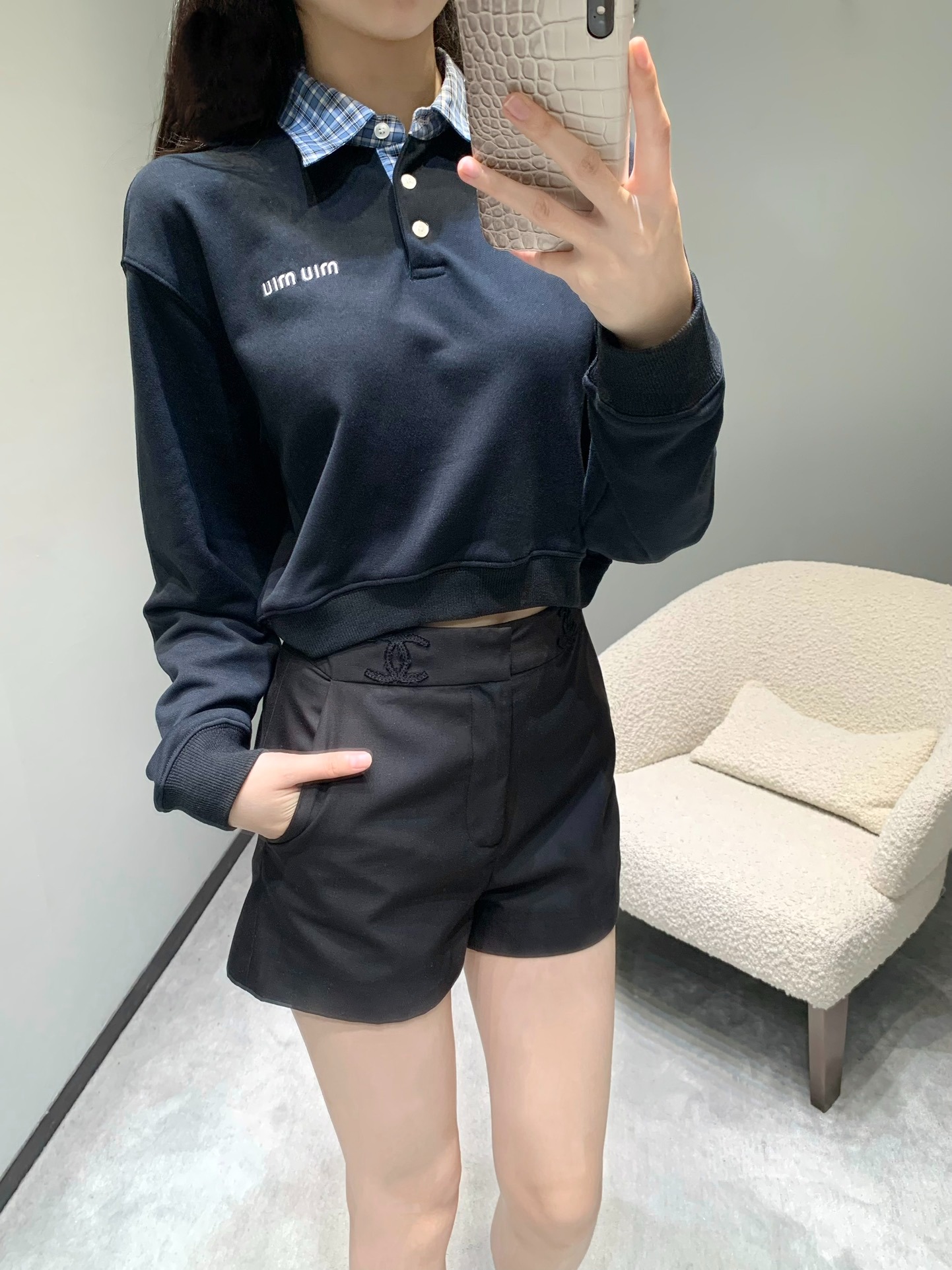 미우미우 25 신상 폴로넥 긴팔