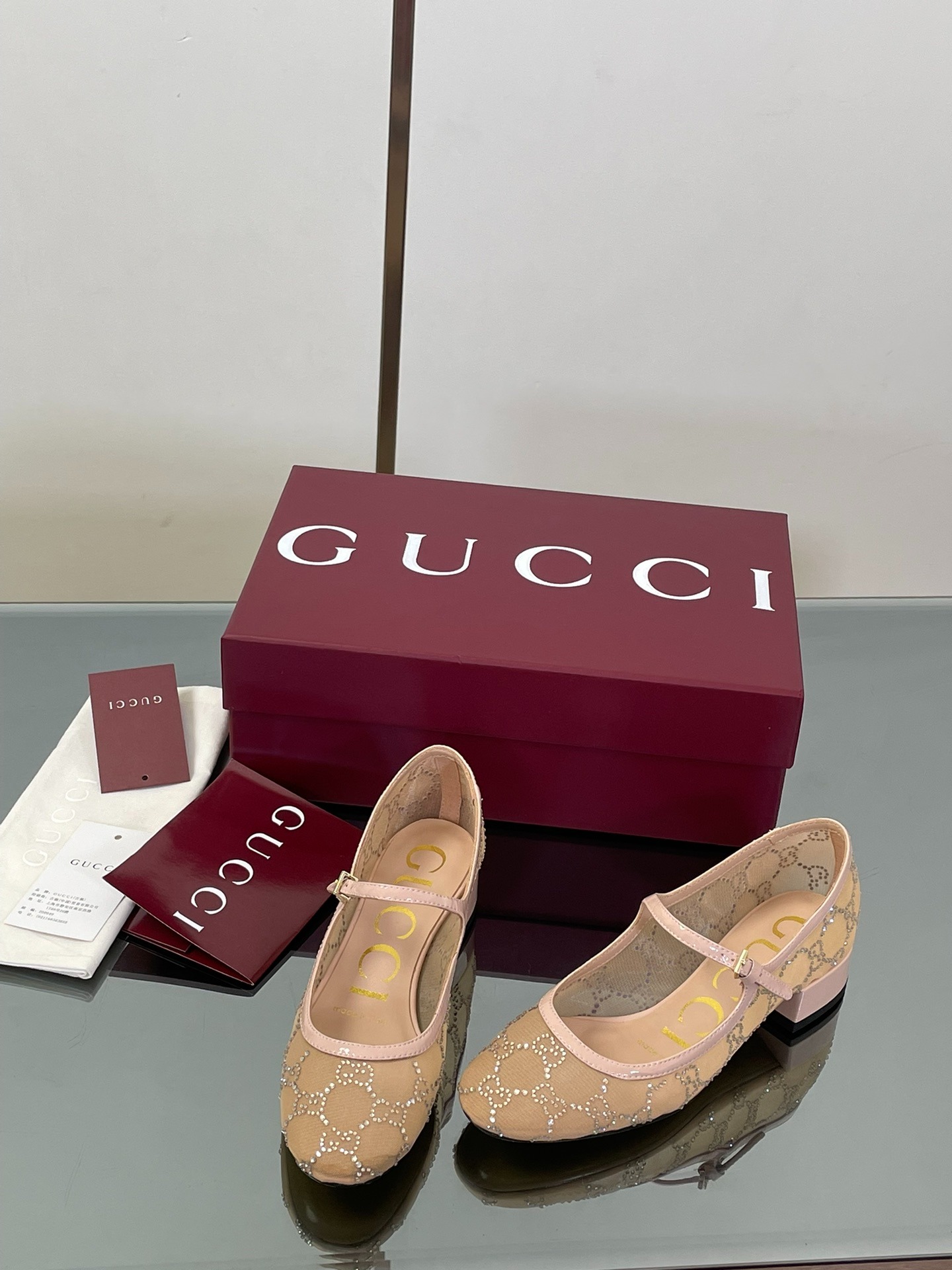 구찌 25 신상 메리제인 크리스탈 슈즈