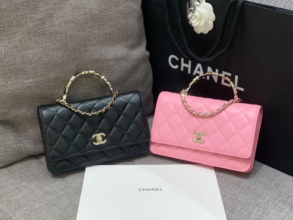 샤넬 23K 핸들장식 탑핸들 WOC - AP3574