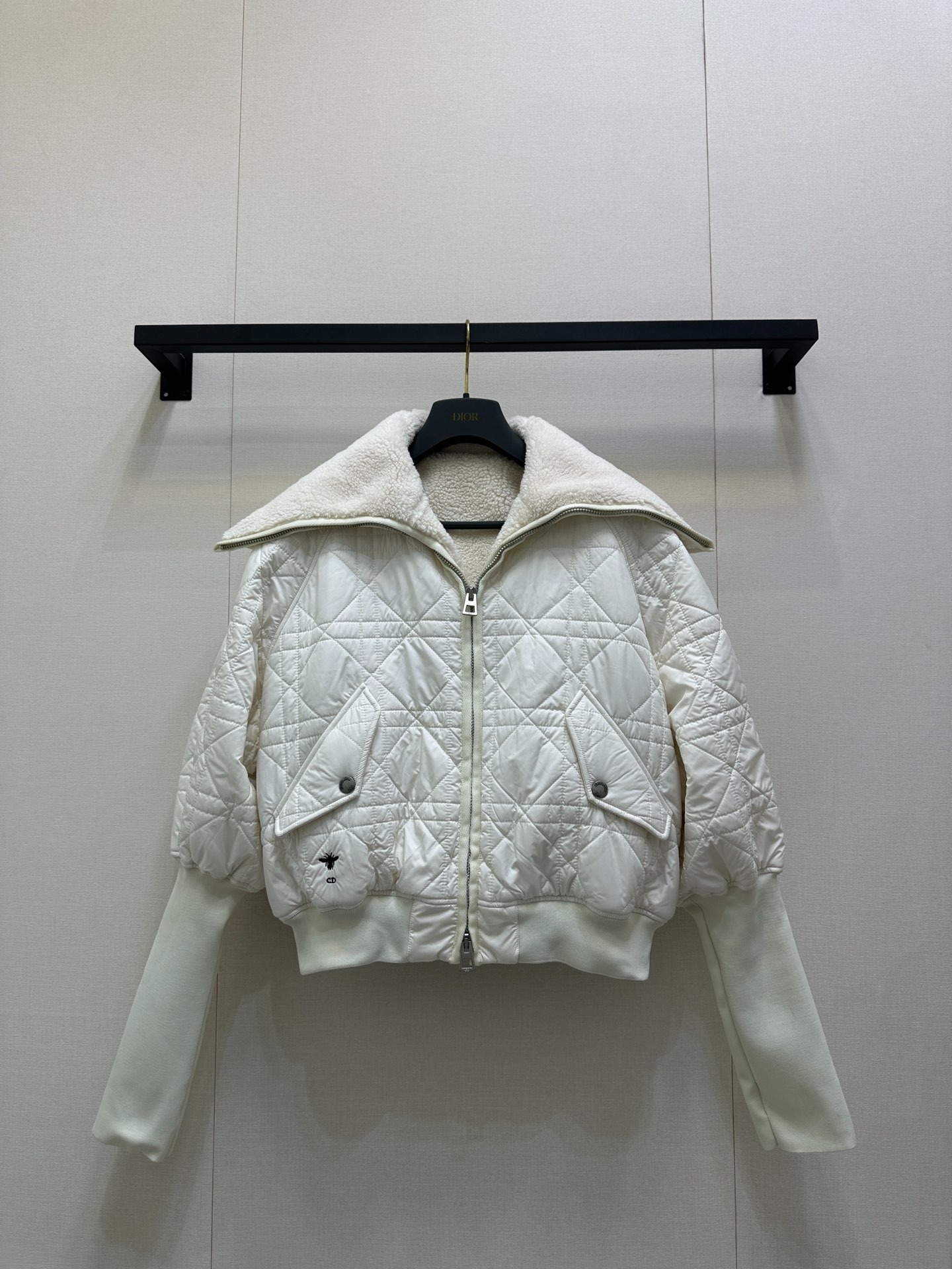 디올 25Fw 신상 타탄체크 집업 점퍼