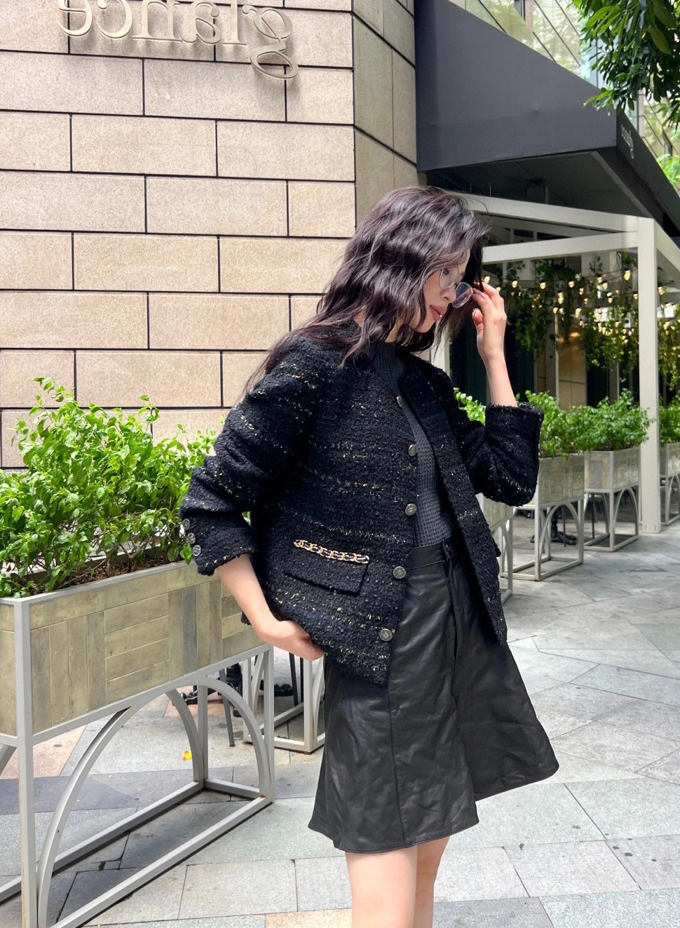 샤넬 신상 우븐코트